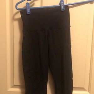 Aerie black mesh leggings